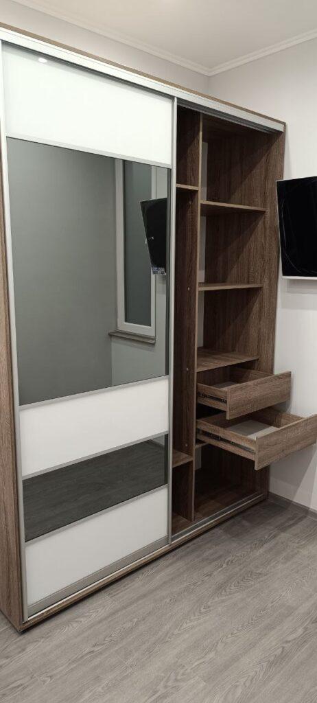 Шафа-купе дводверна Mirror White