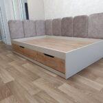 Сіре дитяче ліжко з шухлядами Сіре дитяче ліжко з шухлядами